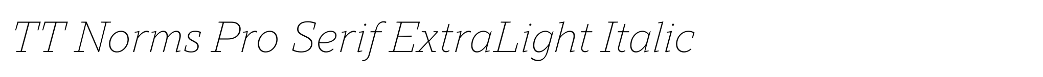 TT Norms Pro Serif ExtraLight Italic image